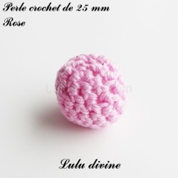 Perle en crochet Ronde Ø 25 mm