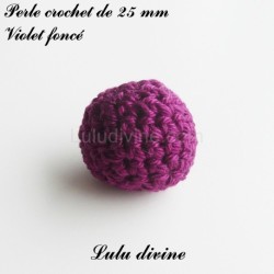 Perle en crochet Ronde Ø 25 mm