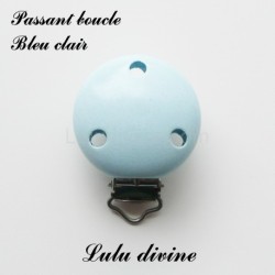 Pince / Clip en bois, attache tétine, passant uni 35 mm