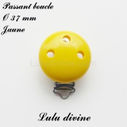 Pince / Clip en bois, attache tétine, passant uni 37 mm