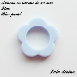 Anneau en silicone Fleur 43 mm, pour hochet bébé 