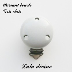 Pince / Clip en bois, attache tétine, passant uni 35 mm