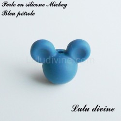 Perle en silicone ronde Mickey