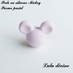 Perle en silicone ronde Mickey
