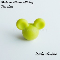 Perle en silicone ronde Mickey