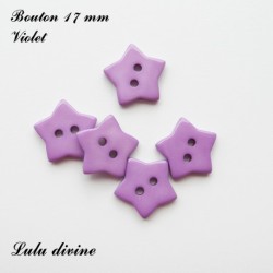 Bouton Etoile 17 mm