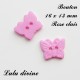 Bouton Papillon 16 x 13 mm 