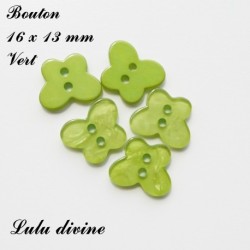 Bouton Papillon 16 x 13 mm lisse