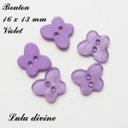 Bouton Papillon 16 x 13 mm lisse