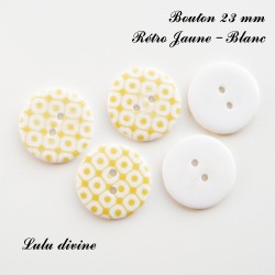 Bouton Rond 23 mm Rétro  2