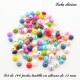 100 perles lentille silicone 12 mm