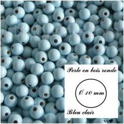 Perle en bois ronde Ø 10 mm