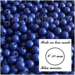 Perle en bois ronde Ø 10 mm