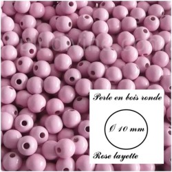 Perle en bois ronde Ø 10 mm