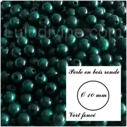 Perle en bois ronde Ø 10 mm