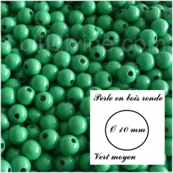 Perle en bois ronde Ø 10 mm