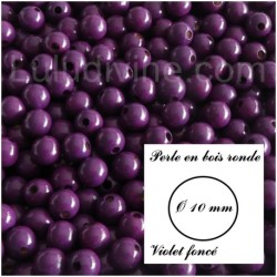 Perle en bois ronde Ø 10 mm