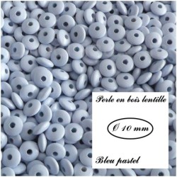 Perle en bois Lentille 10/5 mm 