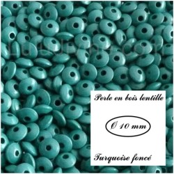 Perle en bois Lentille 10/5 mm 
