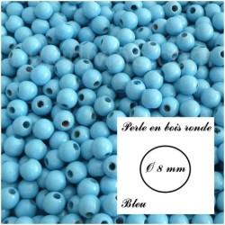 Perle en bois ronde Ø 8 mm