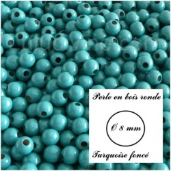 Perle en bois ronde Ø 8 mm