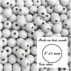 Perle en bois ronde Ø 12 mm