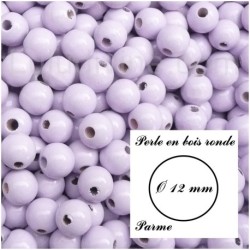 Perle en bois ronde Ø 12 mm
