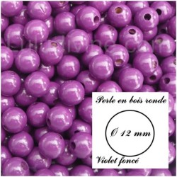 Perle en bois ronde Ø 12 mm