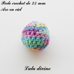 Perle en crochet Ronde Ø 25 mm 2