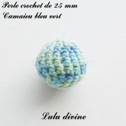 Perle en crochet Ronde Ø 25 mm