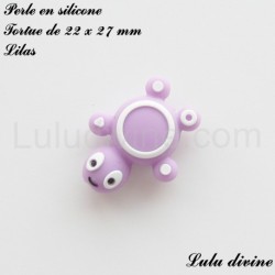 Perle en silicone Tortue