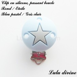 Clip silicone Rond & étoile