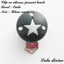 Clip silicone Rond & étoile