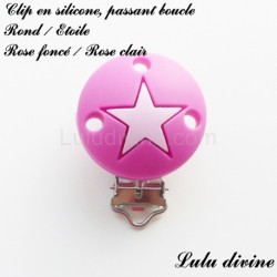 Clip silicone Rond & étoile