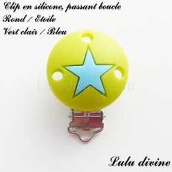 Clip silicone Rond & étoile