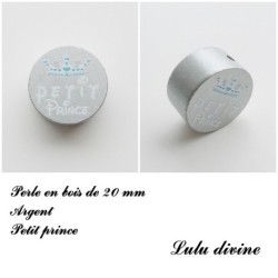 Perle en bois de 20 mm, Perle en bois, Petit prince