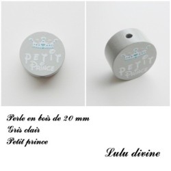 Perle en bois de 20 mm, Perle en bois, Petit prince